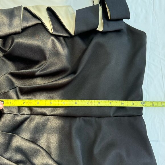 Max And Cleo By BCBG Women’s Pleated Ruffle One Shoulder Mini Dress Black Size 4 - Picture 13 of 16